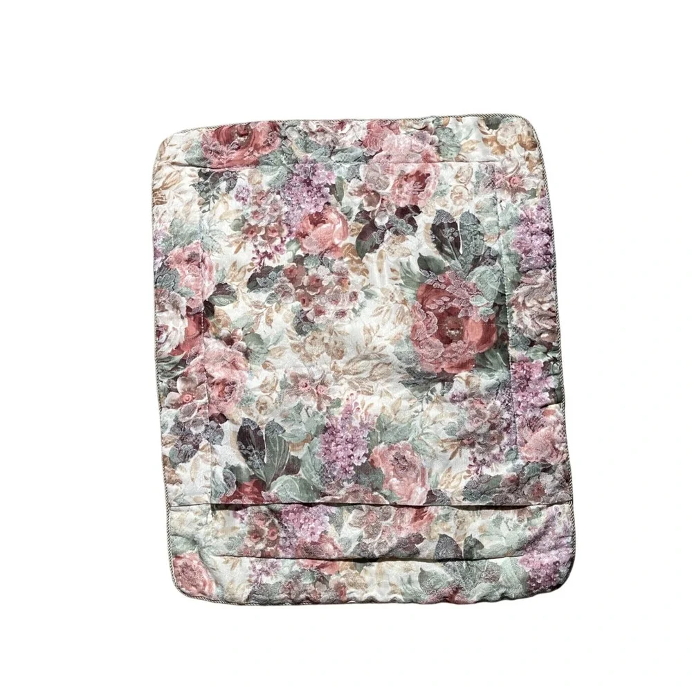 Croscill Floral Tapestry Pillow Sham Rose Cottagecore Shabby Chic